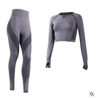 

PHIKESEYA 2019 2 Pieces Women Yoga Set Fitness Gym Clothes Running jacket+Pants Yoga Leggings Jogging Workout Sport Suit