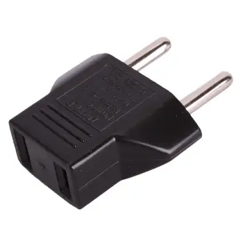 

US USA To EU Euro AC Travel Power Socket Adapter Adaptor Converter 2 Pin Plug