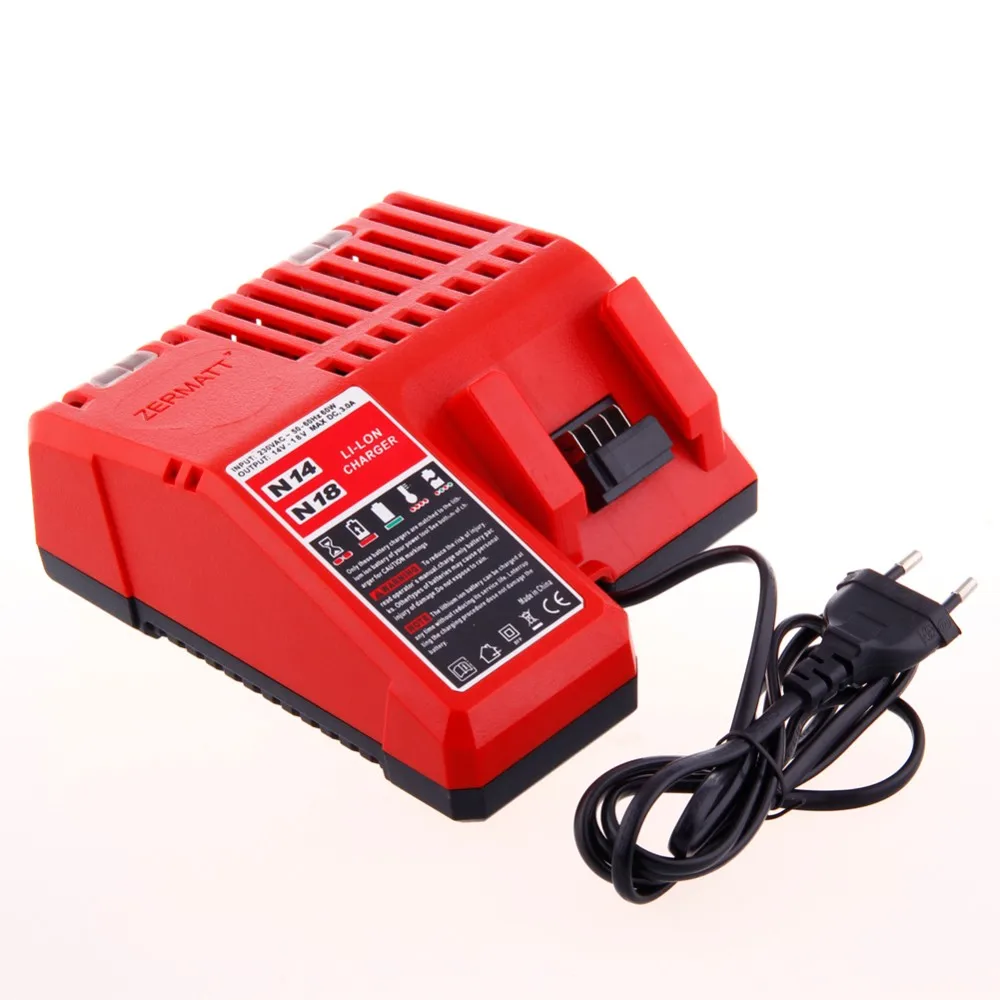 

Eleoption 2PCS 18V Li-Ion 4000mAh Replacement Power Tool Batteries for Milwaukee XC 48-11-1815 And charger