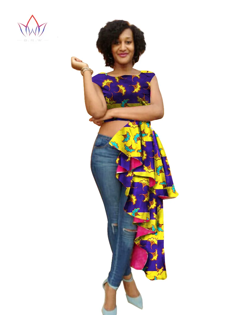 Африканская одежда для женщин Новая африканская Роба африканская Топ dashiki o-образным вырезом Анкара Стиль Топы модная блузка размера плюс WY700