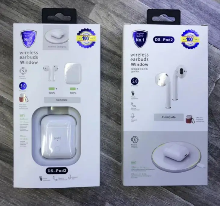 

New DS-Pod2 Tws Pop-up Bluetooth 5.0 Windows Wireless Charging Earbuds Air Pk W1 Chip Lk Te9 Lk-te9 i10 i20 i30 TWS for phones