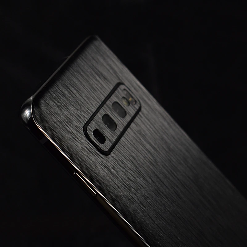 

HOT!!Metal Brushed Pattern Decorative Back For Samsung Galaxy S10 +Plus Mobile Phone Protector S10Plus S10 E Back Film Stickers