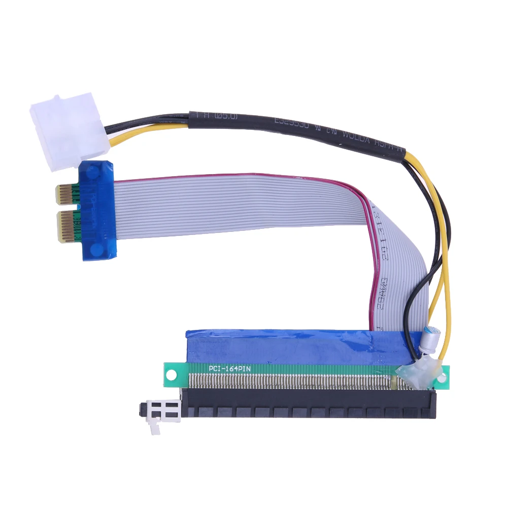 

2019 15cm PCI-E 1X To 16X Extender Flexible Power Cable Supply PCI Express Riser Card Adapter Converter Extender Card