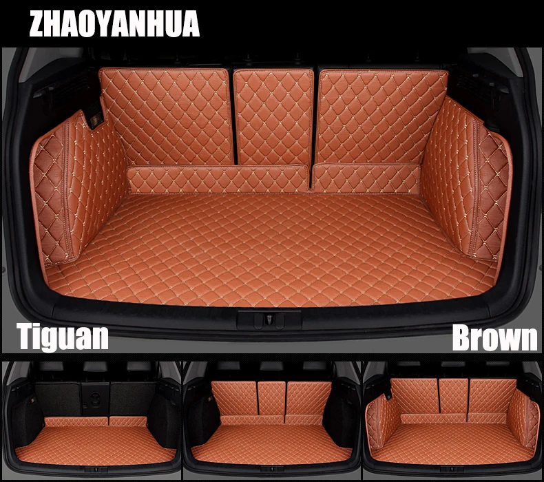ZHAOYANHUA Custom fit car trunk mats luggage mats Cargo Liner for VW