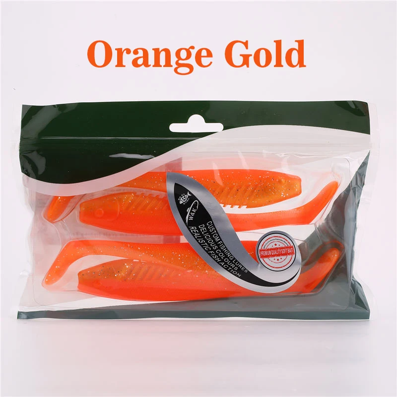 8 цветов Премиум рыболовная приманка Приморский рыболовный аксессуар с УФ светящейся мягкой приманкой 13 см* 17 г Мягкая приманка качели приманка - Цвет: Orange Gold