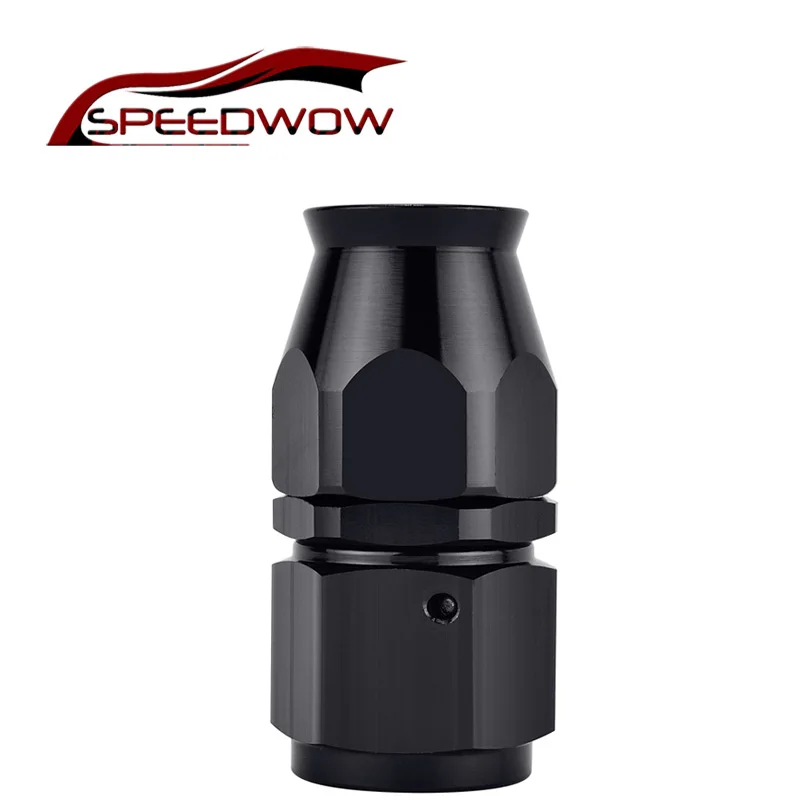SPEEDWOW алюминиевый AN10 поворотный PTFE шланг концевой фитинг черный прямой 45 90 180 градусов для масла топливной линии