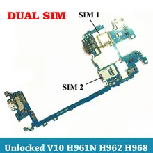 Ymitn разблокирована Dual Sim мобильная электронная панель материнская плата схемы шлейф для LG V10 H961 H962 H968