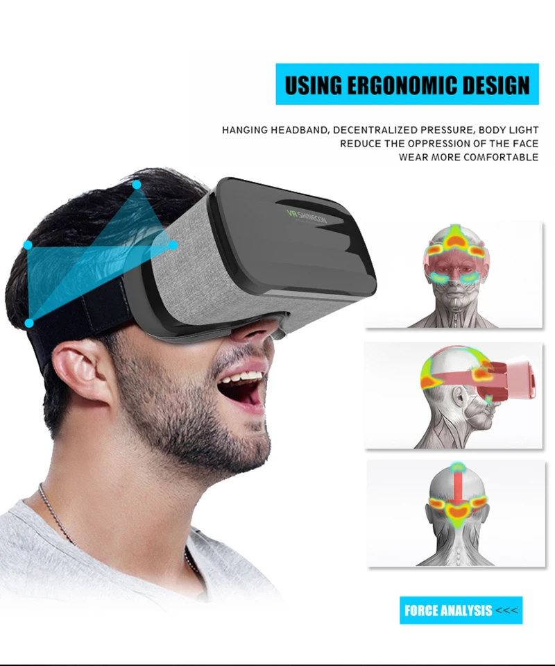 giyilebilir kulaklık sürükleyici Smartphone kutusu çok için VR kitap karton gözlük 3D En 4.3-6.0 denetleyici gerçeklik inç Shinecon satan sanal ETVR 10 giyilebilir kulaklık sürükleyici Smartphone 10