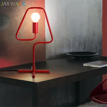 

Nordic Creative Colorful Living room simple design fashion modern shape desk lamp macarons study bedroom bedside lamps