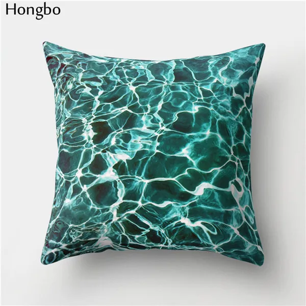 Hongbo 1 шт. наволочка для подушки с морской водой, украшения для дома, декоративная подушка, чехол для дивана автомобиля - Цвет: 4