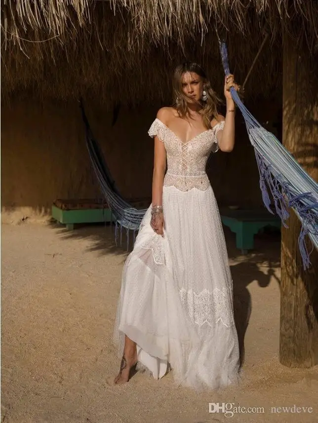 asaf-dadush-2019-wedding-dresses-bohemian-lace-off-the-shoulder-bridal-gowns-sexy-backless-beach-a-line-wedding-dress-robe-de-mariee (2)