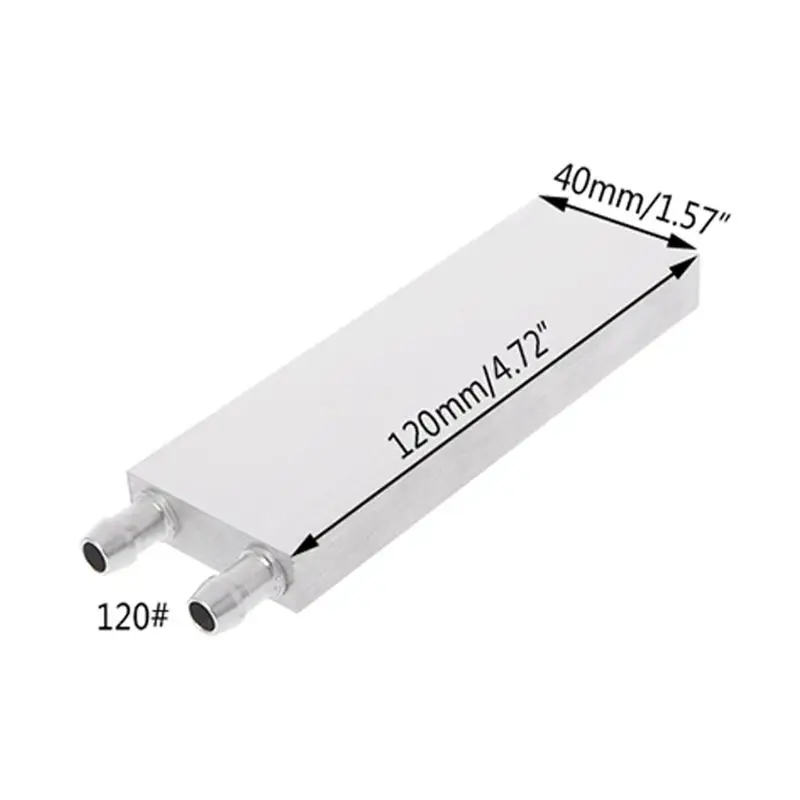 40*120mm Primary Aluminum Water Cooling Block Heat Sink System For PC Laptop CPU - Цвет лезвия: 120