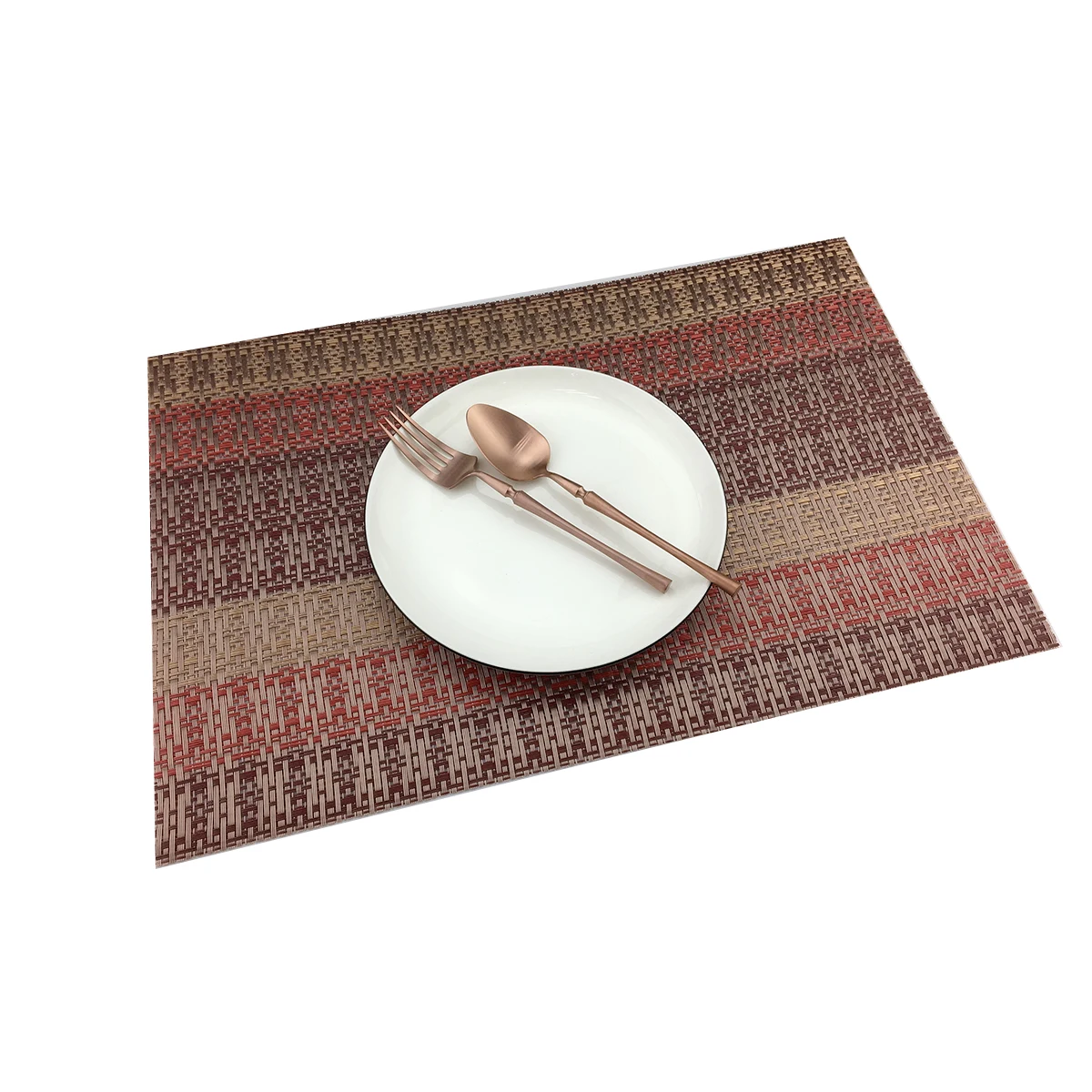 

Retro PVC Table Mat Fashion Kitchen Table Mat Heat Resistant Plate Pad Bowl Pad Cup Pad Slip Resistant Placemat for Dining Table