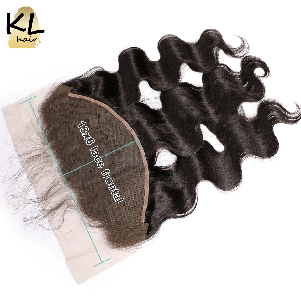 KL Hair объемная волна 13x6 ухо к уху фронтальная кружевная застежка с детскими волосами предварительно выщипанные человеческие волосы бразильские волосы remy отбеленные узлы