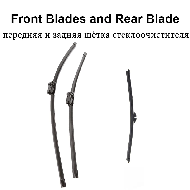 REFRESH Щетки стеклоочистителя для Volvo V40 Fit Push Button Armms 2012 2013 - Цвет: Front and Rear Wiper