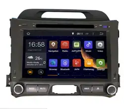 Встроенная память 32 г Android 6.0 2two din 7 дюймов dvd-плеер автомобиля для KIA/Sportage 2010-с 2 ГБ Оперативная память GPS навигации Радио WI-FI USB Восьмиядерный