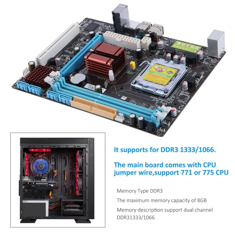 

LGA 771/775 Dual Board ,DDR3 Support L5420 Motherboard P45 Computer Mainboard 8 GB Intel Nuclear 2 DDR3 Motherboard