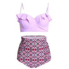 Женский купальник, танкини 2 Купальник в бразильском стиле, с высокой талией бикини пуш-ап Maillot De Bain Femme Майо Feminino Praia