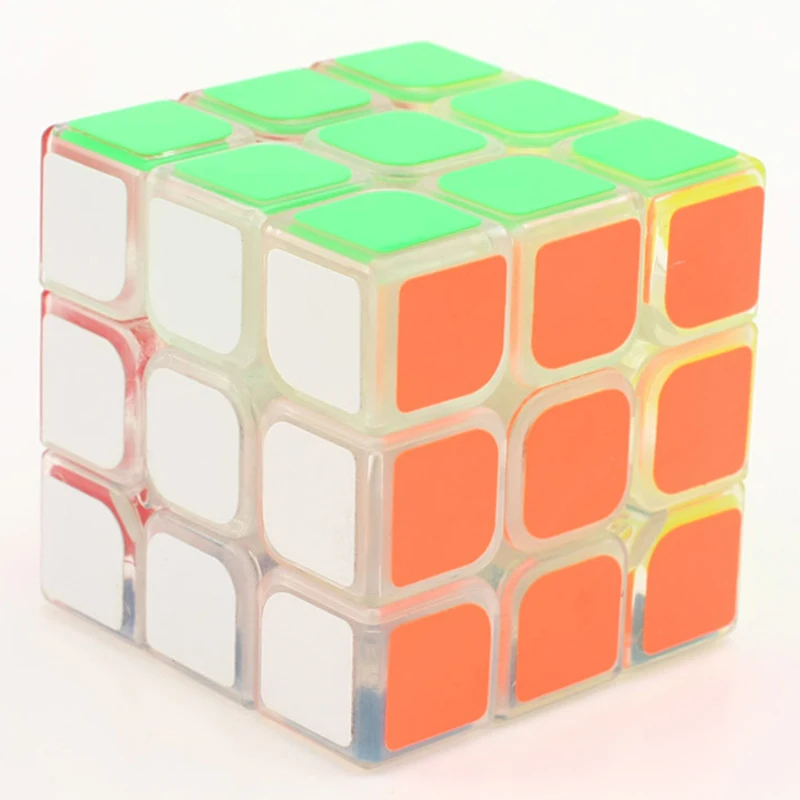 

YongJun GuanLong 57mm Magic cube High Quality Transparent color Professional Competition Smooth Three-layered Neo Puzzle Cube