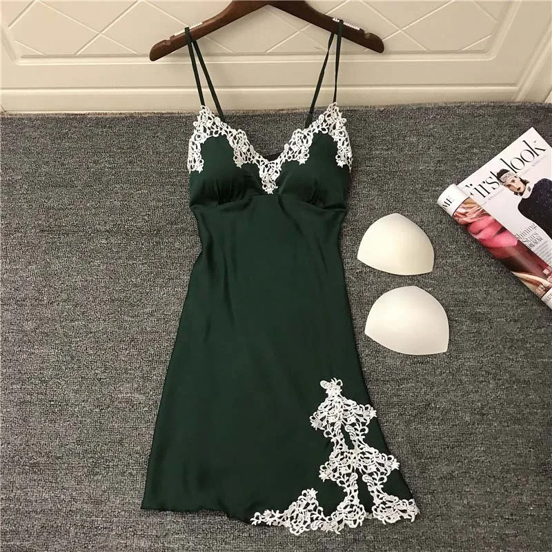 

summer women's sleep & nightgown plus size femme nightgown nightwear clothing sexy home costumes lace sleepwear sleepshirt