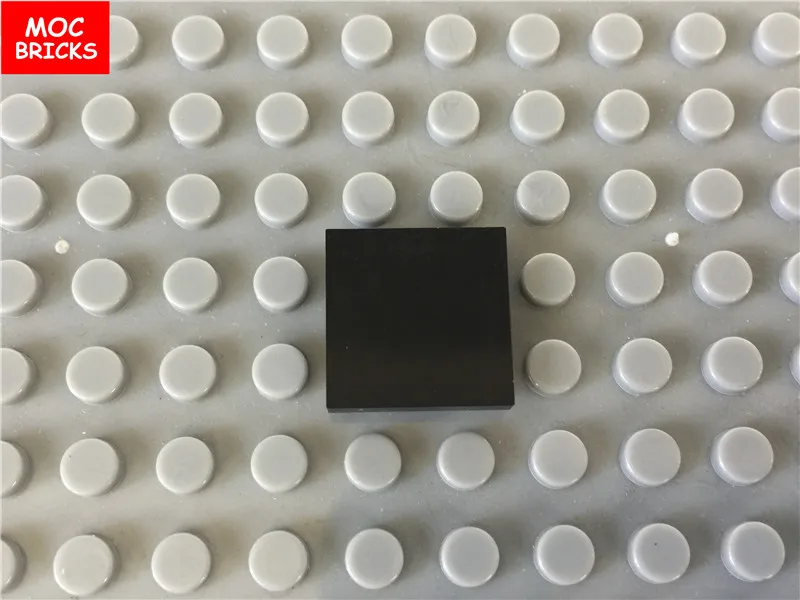 10 шт./лот MOC кирпичи Красочные Гладкие модульные плитки 2x2 подходит для 3068 DIY
