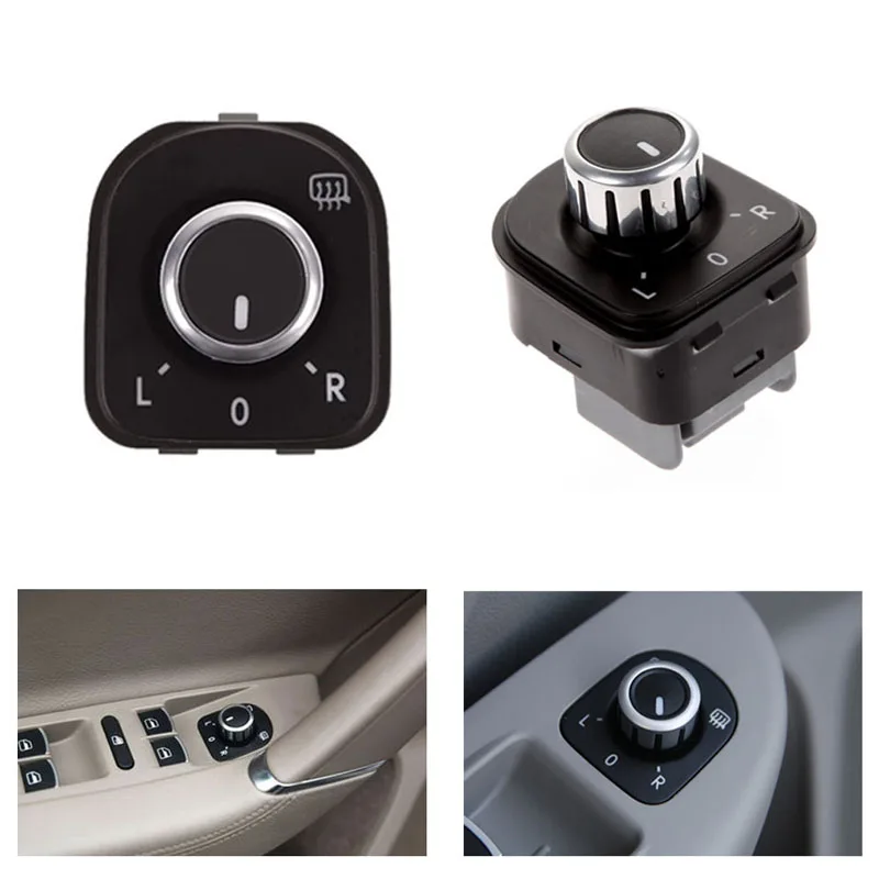 Car Side Rearview Mirror Adjust Switch Control Knob Car styling