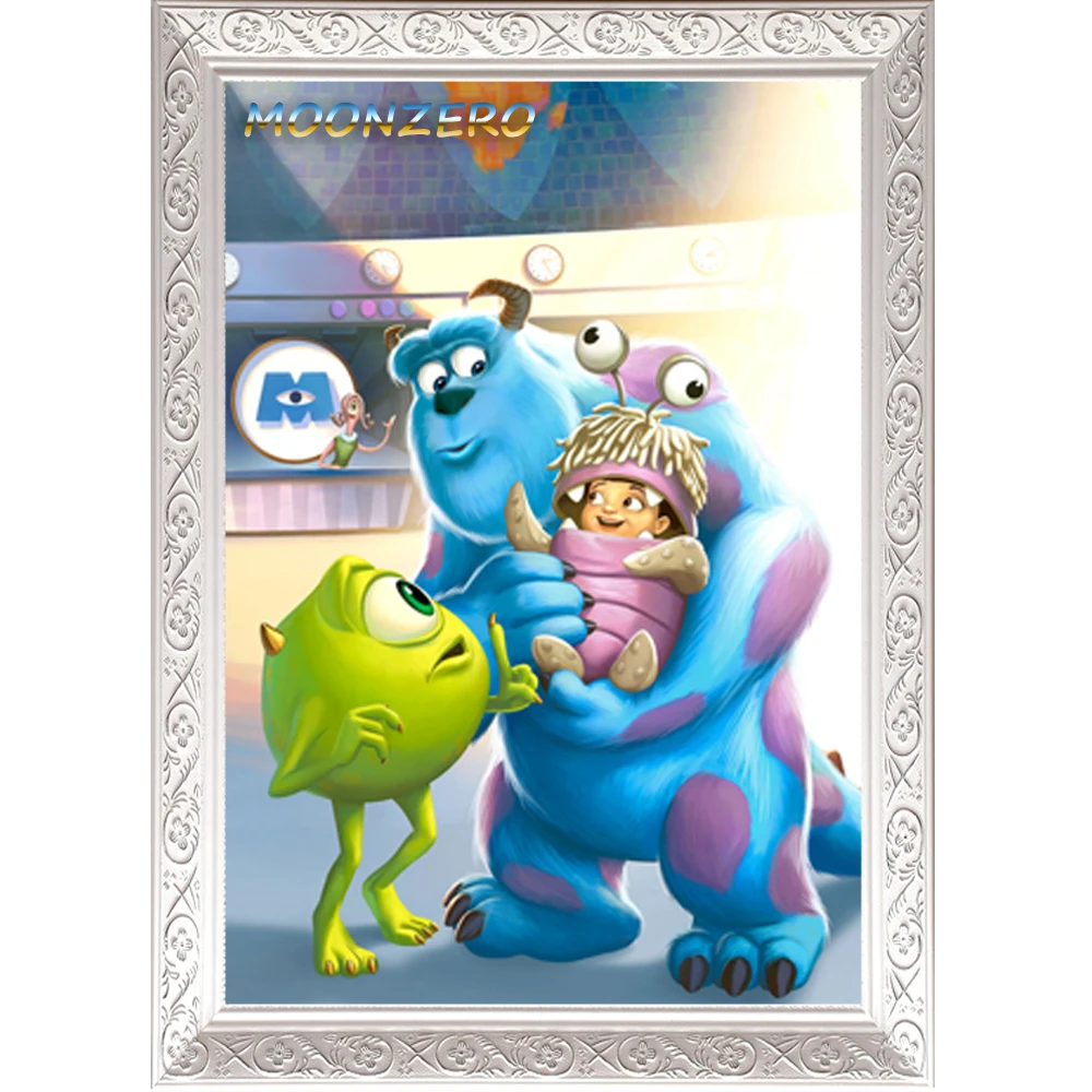 

Monsters Inc New Diamond Painting Square Crystal Mosaic Embroidery Pattern Cross Stitch kit Needlework Home Decor Handicraft set
