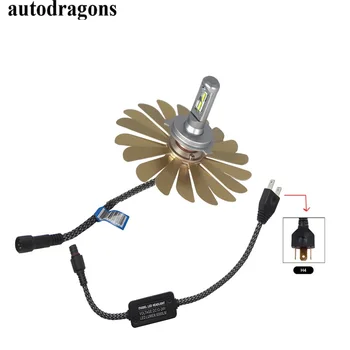 

autodragons 2018 !2*H4 High/Low H7 H11 H1 H13 H3 9004 9005 9006 9007 9012 Flip ZES LED Car Headlight Bulb error free12V foglight