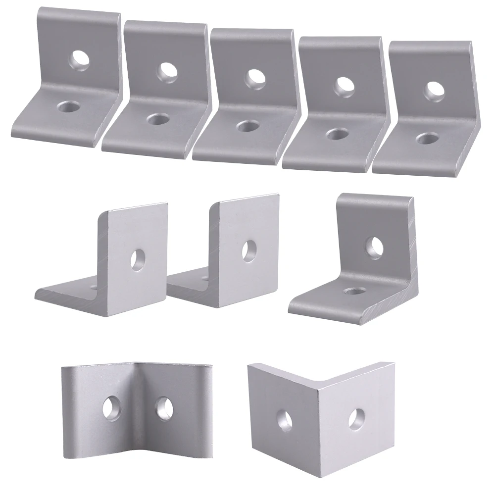 

30 x 30 x 26mm 2 Hole 3030 Series Inside Corner Bracket for Aluminum Extrusion Profile with Slot 8mm 10 Pieces