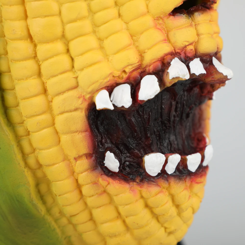 Angry Corn Mask Cosplay Funny Horror Vegetable Maize Mask Halloween Costume Prop Party Dressed Dropshipping (10)
