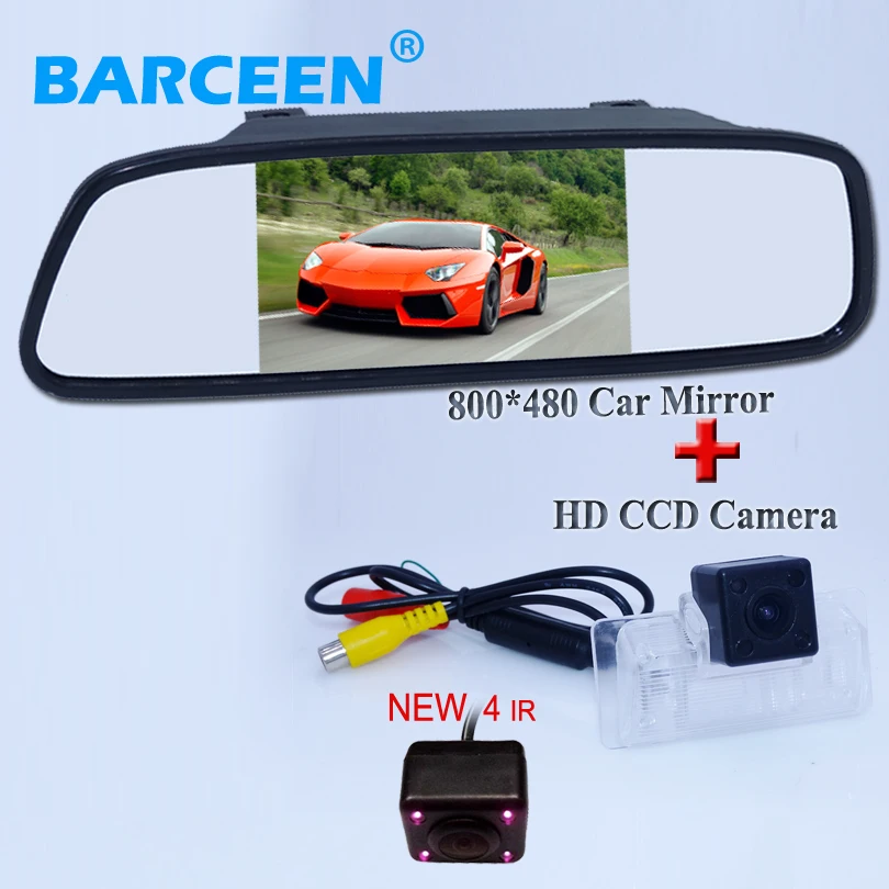 

Wire car reserve camera with parking line +4 ir hd ccd image +5" universal car monitor lcd use for Nissan Altima/TEANA /Sylphy