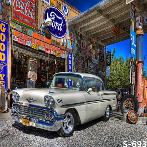 10x10FT Gasoline Gas Filling Station Car Repair Shop