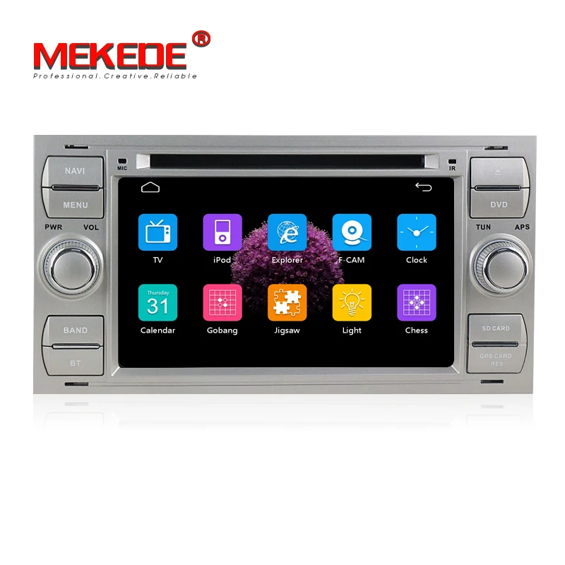 Excellent MEKEDE free shipping Car Multimedia dvd Player For Focus C-Max S-Max Fusion Connect Fiesta Galaxy Mondeo Car Radio Head Unit BT 1