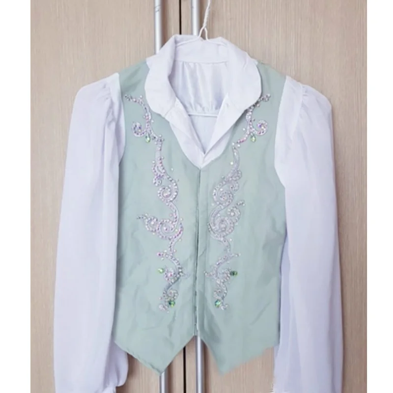 

boy ballet top vest mens ballet outwear male ballet jacket Spanish ballet stage dance costume drop ship