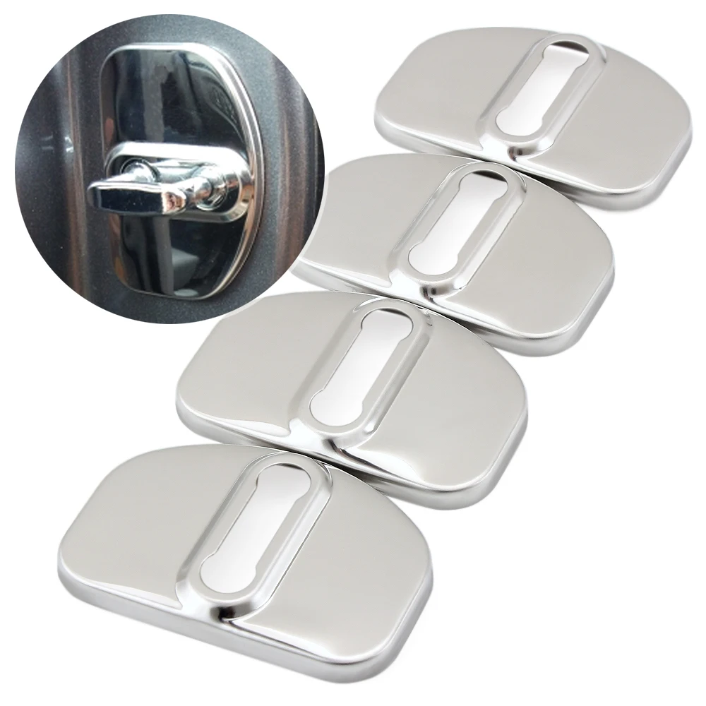 

4pcs/set Car Door lock waterproof Protector Cover for Renault Latitude LAGUNA 3 Captur Talisman Scenic Fluence Megane R.S./SMART