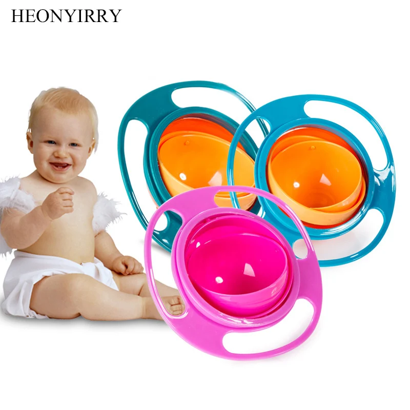 Creative Baby Feeding Learning Dishes Bowl High Quality Assist Toddler Baby Food Dinnerware For Kids Eating Training Gyro Bowl Creative Baby Feeding Learning Dishes Bowl High Quality Assist Toddler Baby Food Dinnerware For Kids Eating Training Gyro Bowl