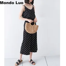 В Корейском стиле новые летние соломы тканые Простой Пляж Портативный мини-ручки сумки