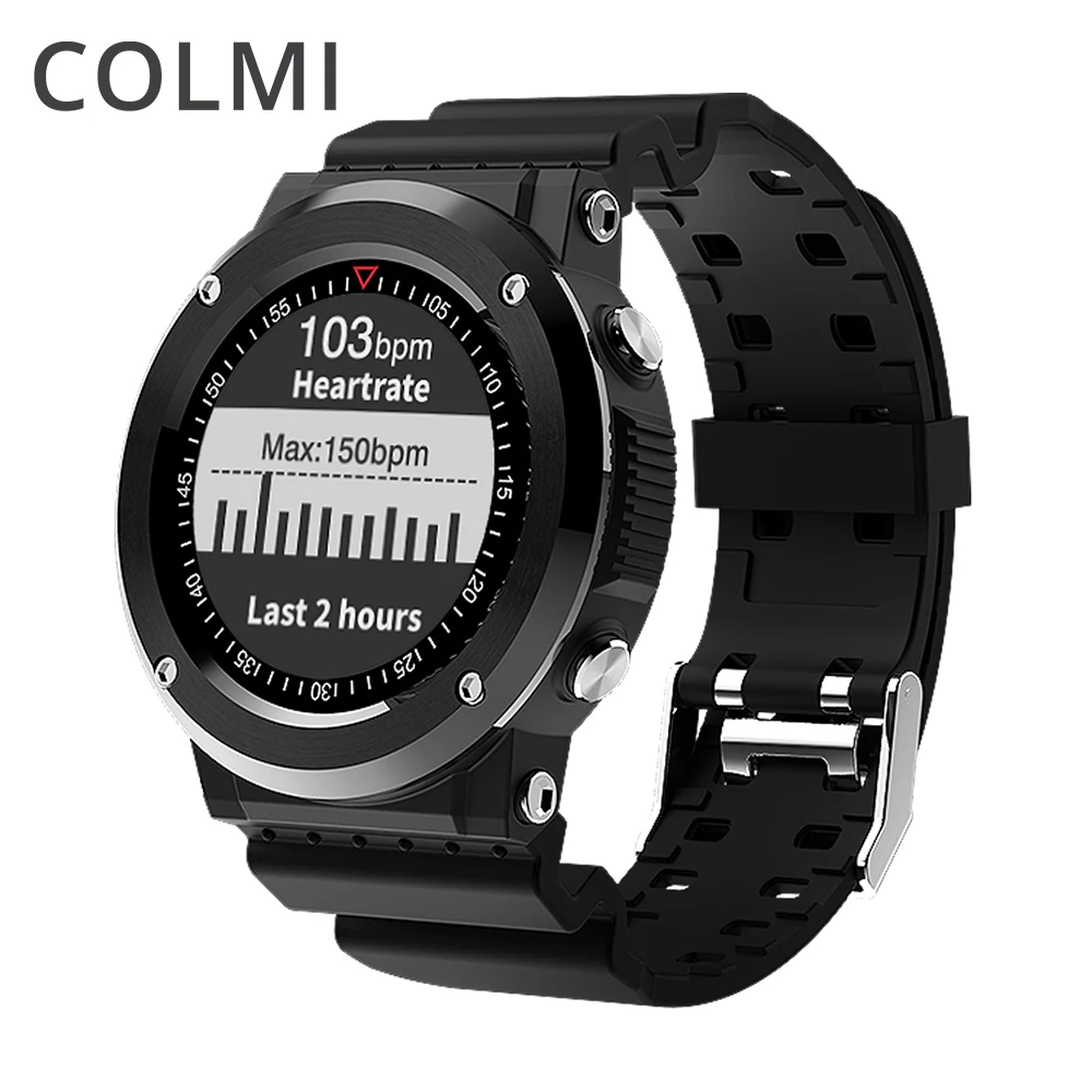 COLMI Smart Watch Multiple Sports modes GPS Men Clock Heart Rate Monitor IP67 Waterproof Compass Smartwatch