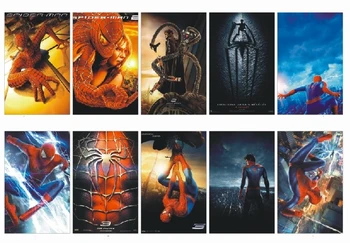 

10 pcs/lot Spider Man Series Movie Poster Picture Souvenir Card Sticker DIY Scrapbooking Decoration Self-Adhesive Stickers 1018