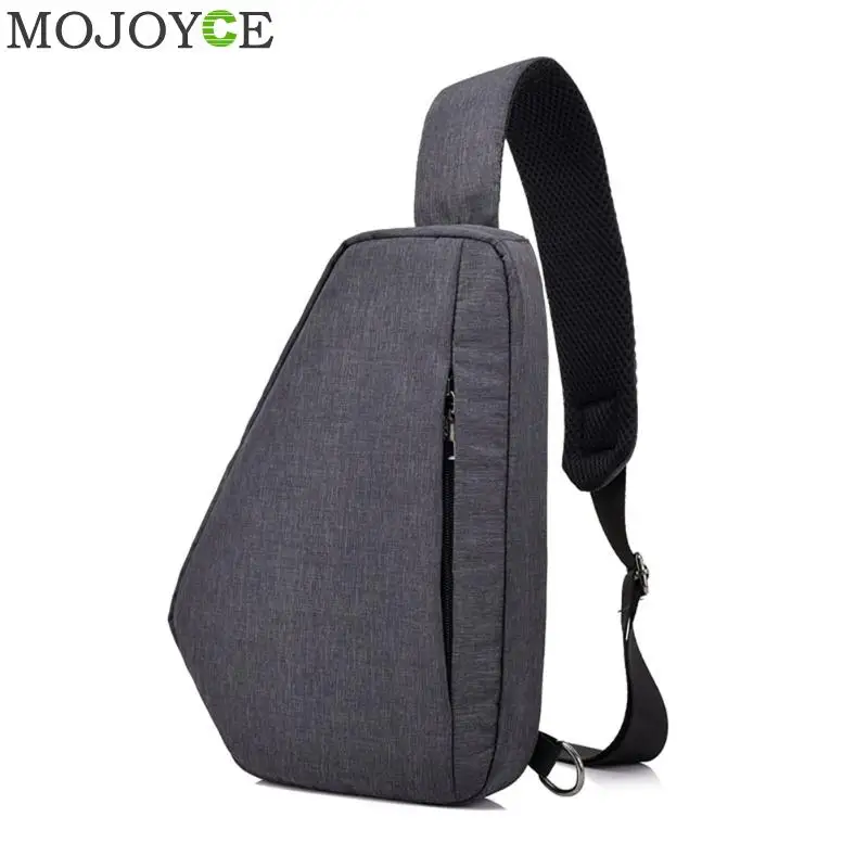 

New Male Chest Bag Fashion Man Polyester Fibre Messenger Bag Solid Shoulder Bags For Teenagers Men Crossbody Bags Chest Pack