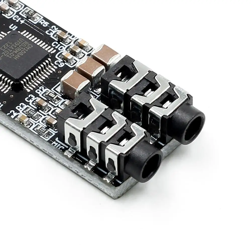 Внешняя звуковая карта CM108 USB накопитель подходит для ноутбуков и