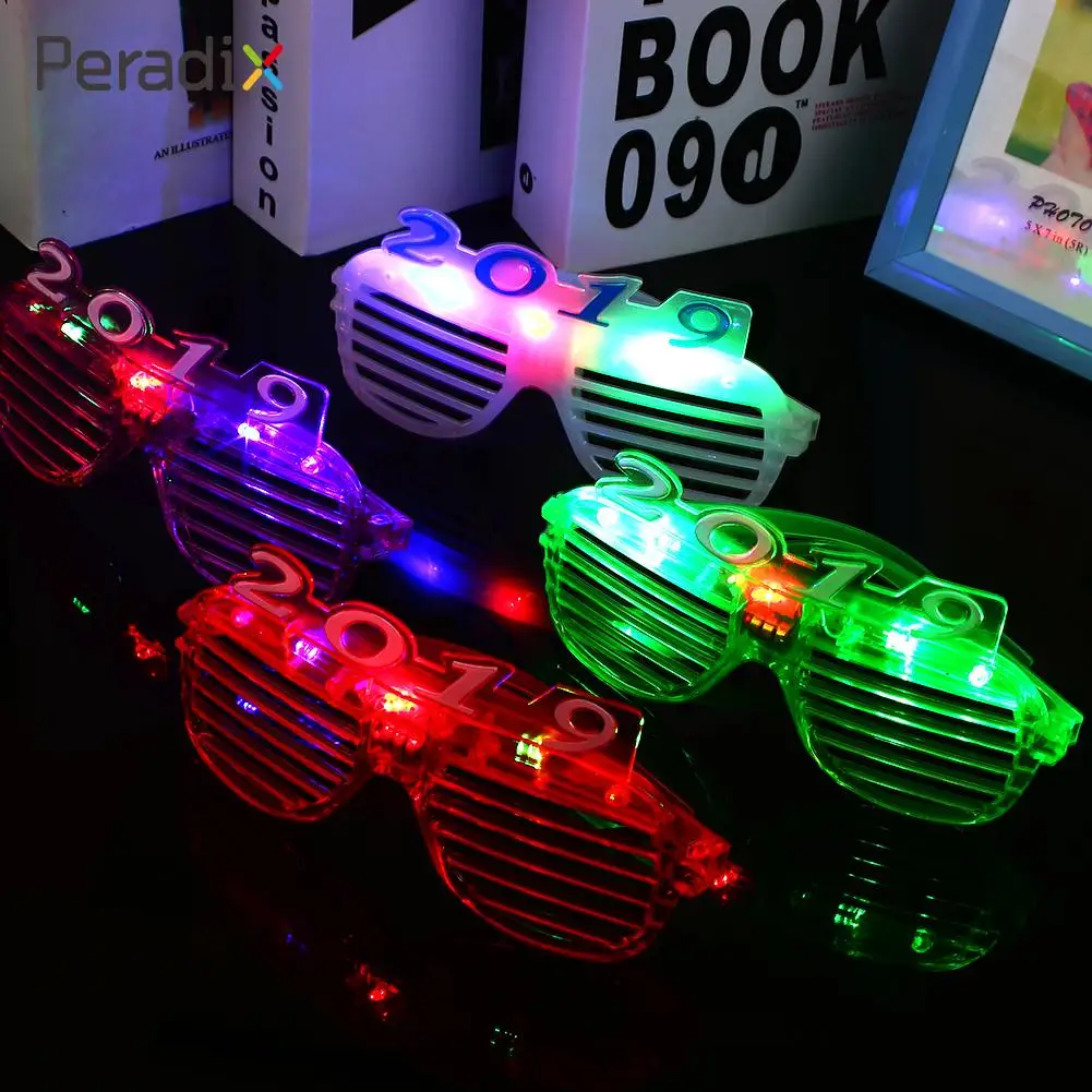 2019 Glowing Glasses Toy Party Decoration Glow LED Glasses Practical