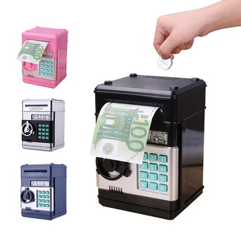 

Electronic Piggy Bank Safe Box Money Boxes for Children Digital Coins Cash Saving Safe Deposit ATM Machine Kid Christmas Gift