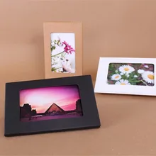 1000 шт 10,2*15,5*0,5 см складная крафт-бумага открытка коробка с окном для фото дисплей поздравительная открытка учитель и студенческие подарки