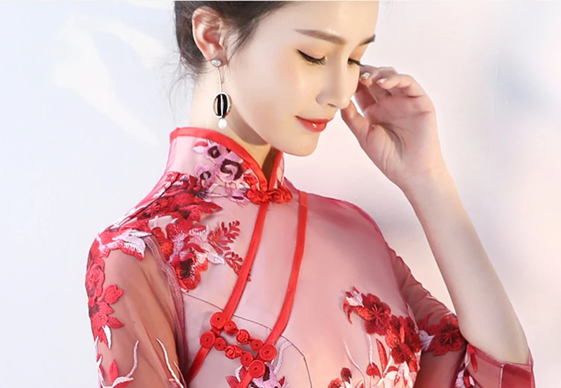 Laço novidade a linha senhora cheongsam meia