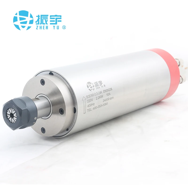 ZHENYU/SQD Дерево cnc мотор шпинделя шпиндель 2.2kw ER20 80 мм Диаметр|Шпиндель станка| |