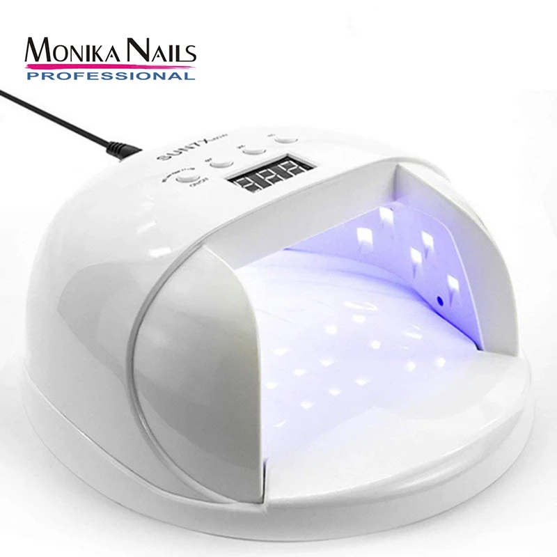 

Monika Nails SUN7x 60W UV Nail Lamp LED Nail Dryer for All Gels Polish with Infrared Sensing 4 Timer Nail Professional Machine