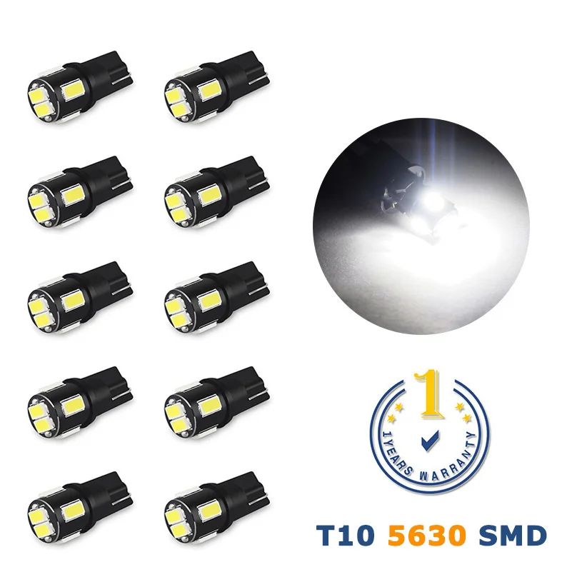 10 шт. T10 W5W 194 светодиодный лампы 5630 SMD Интерьер автомобиля светильник для Infiniti FX35 Q50