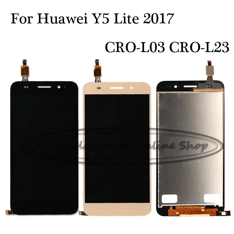 100% протестированная задняя/белая/золотая для Huawei Y5 Lite 2017 искусственная кожа