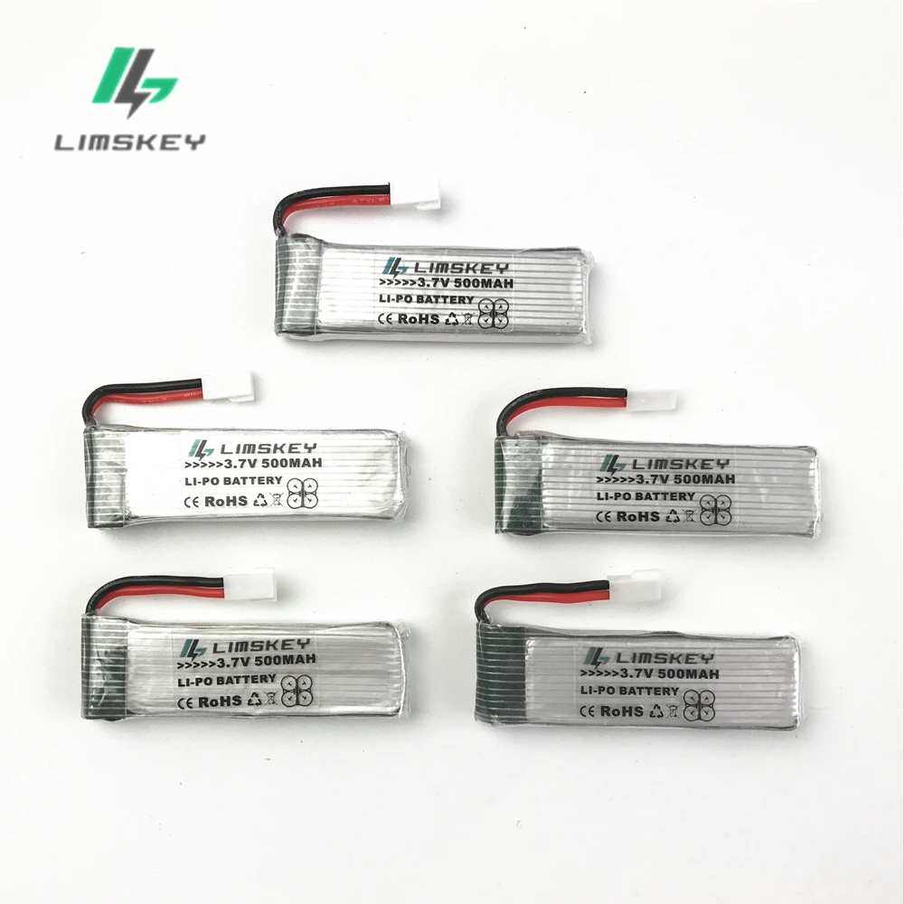 5 шт./лот 3 7 V 500mah Limskey lipo батарея для H37 Eachine E50 E50S GoolRC T37 RC Quadcopter Запчасти|lipo battery|quadcopter